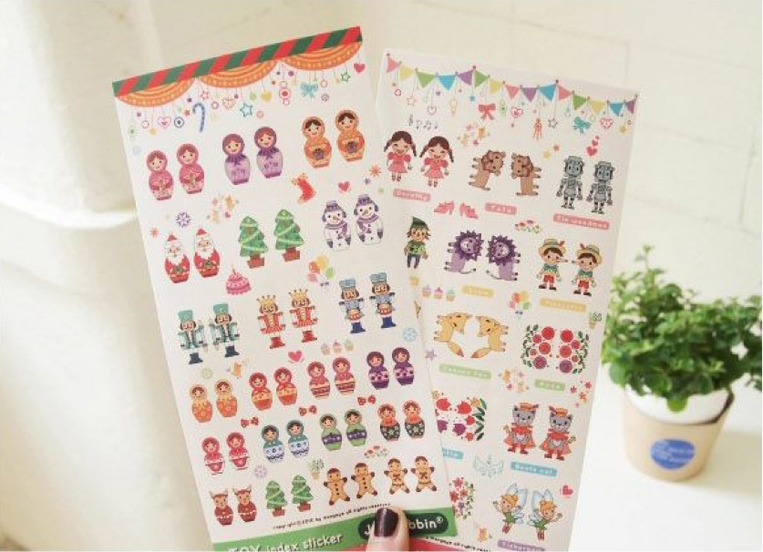 Free Shipping/new cute toy story index paper stickers /2 sheets per set /Multifunction/DIY Sticker/ Korea stationery/Wholesale