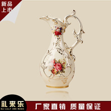 Taobao продавать подлинная европейский стиле ваза рукоятка в creative для дома из современный золоченой окрашенный вазы