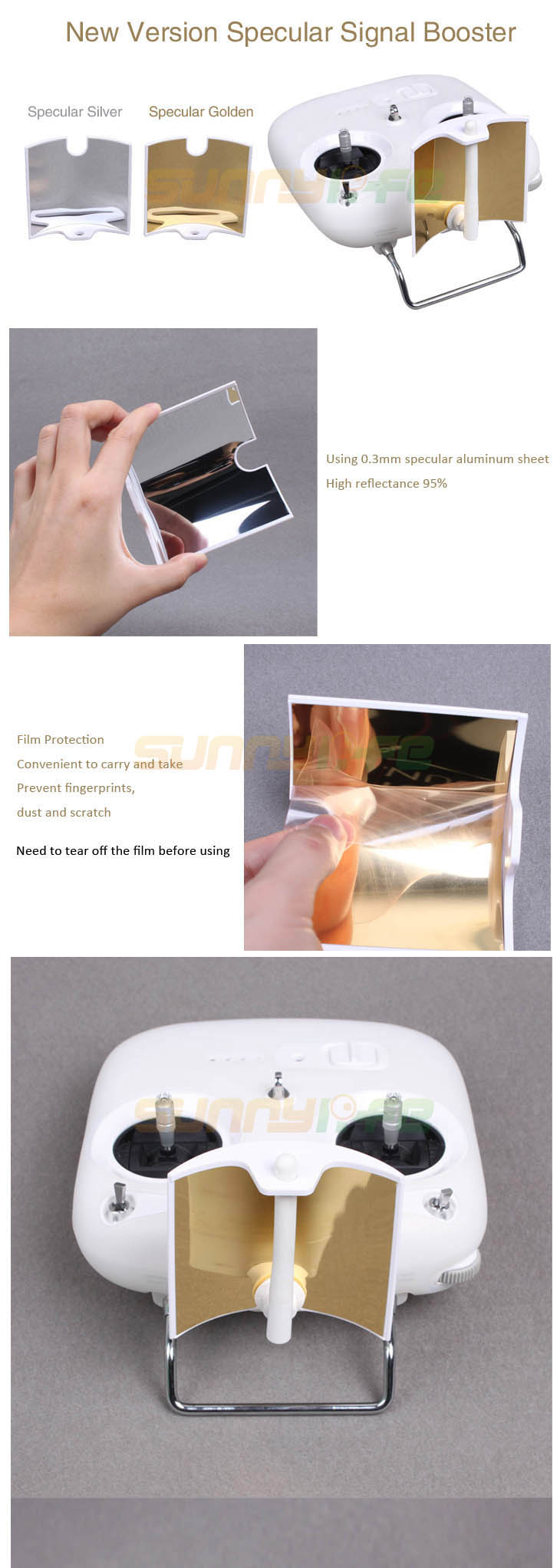 Sunnylife Specular Parabolic Remote Controller Range Extender