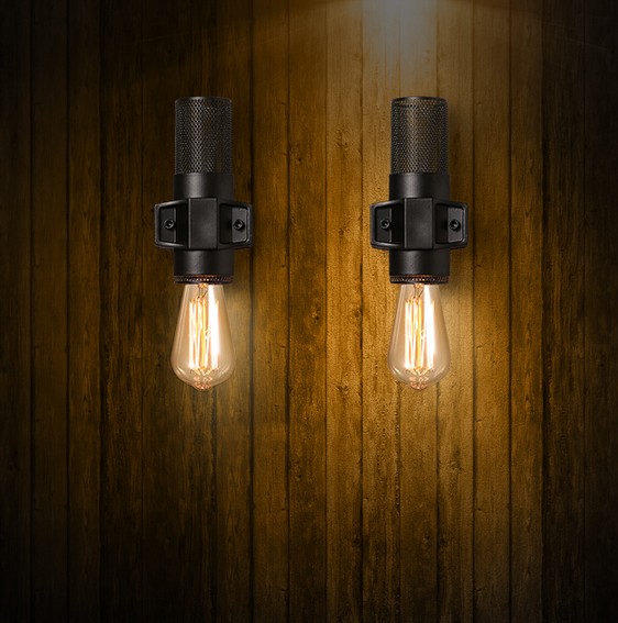 Фотография Nordic Loft Style Industrial Edison Vintage Wall Lamp Bedside Wall Light Fixtures For Living Room Wall Sconce Indoor Lighting
