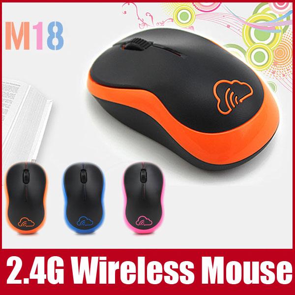 Fashion Original Brand M18 2 4G Wireless Mouse 3 Buttons 1600 DPI Slim Mini Cordless Optical