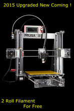 2015 Upgraded Quality High Precision Reprap Prusa i3 DIY 3d Printer kit with 2 Rolls Filament