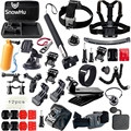 SnowHu For Gopro Hero 5 Accessories Set Chest Belt Head Mount Strap Monopod Go pro hero
