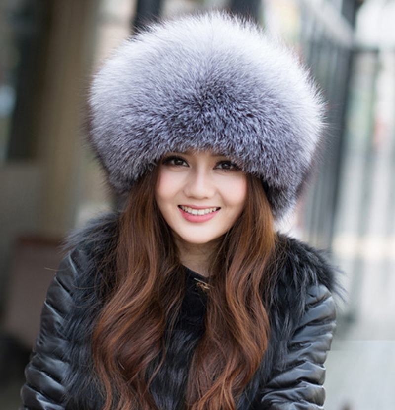 Winter Women Real New Mink Fur Hat Cap Headgear Beanie Beret QS070