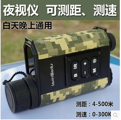 new500 meters Night Vision Laser Ranging Hunting with multifunction infrared vision monocular 6x32 optical amplifying Velocimetr