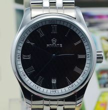 Fuyate negro matriz tira calendario reloj mecánico completamente automático para hombre reloj reloj comercial j138