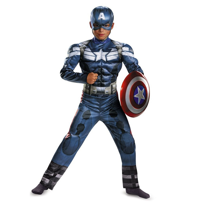 genuine boys captain america movie 2 classic muscle halloween cosplay costumechina mainland - Halloween Muscle genuine boys captain america movie 2 classic muscle halloween cosplay costumechina mainland - Halloween Muscle