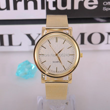 2015 Women Wristwatches with Gold Band Fashion Women Dress Watch Brand New Stainless Steel Watches Women