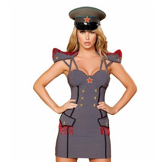 2016 Costumes Women Police Dress Sop Traffic Cop Dresses Sexy Lingerie