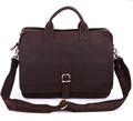 High Quality Retro Real Genuine Leather Men Briefcase Cowhide Portable Business Messenger Bags 14 Laptop Men