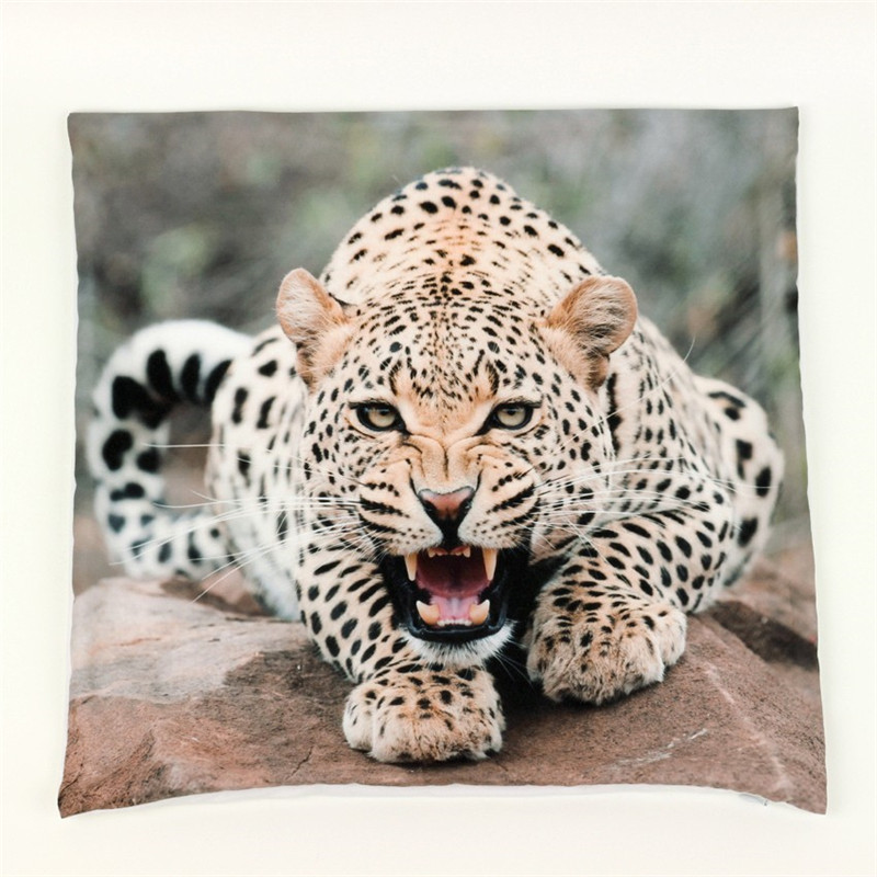 Beast Cheetah 3d Print Throw Pillowcase Cushion Cover Kooshen