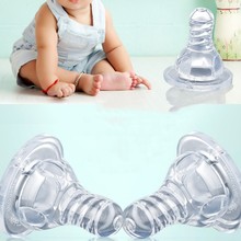6-24month baby thread style Nipple safe standard diameter Nipple Baby feeding accessories circular hole + shaped holes