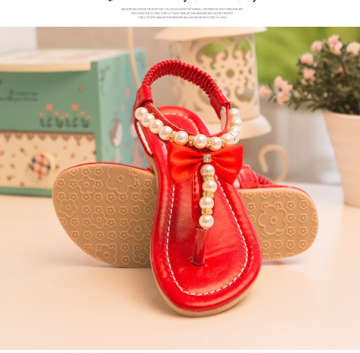 New 2015 Summer Girls Sandals Ankle Flat Beautiful Beading Girls Shoes Fashion Children Sandals Patent Leather Sandalia Infantil free shipping (15)