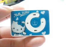 Wholesale Quality Clip KT Cat Mini MP3 Music Player with TF Card Slot for leisure (no accessories)