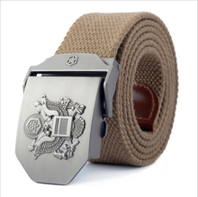 No discount 2015 New Adjustable Length Men Belt Thickened Canvas Eagle Logo Belt High