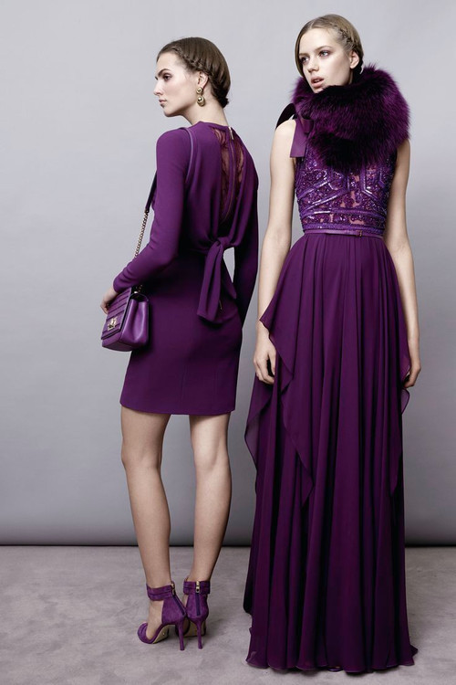 2015 High quality New Fashion Elegant Sleeveless Long dresses violet /Black Floor-length Dress