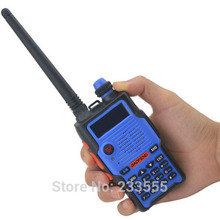 NEW Blue BAOFENG BF E500S Walkie Talkie VHF UHF 136 174 400 520MHz Dual Band Radio