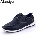 Akexiya 2017 Fashion Style Men s PU Leather Shoes Korean Version Casual Breathable Outdoor Driving Flats