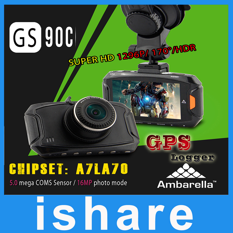  Dashcam Ambarella A7LA70   Full HD  GPS   2304 * 1296 2.7 