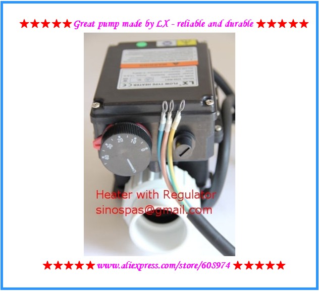 LX H30 Rs1 heater3kw with an adjustable thermostat for bathtub spa tub heater and tub SPA