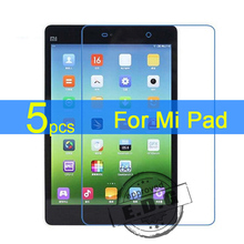 5pcs Ultra Clear LCD Screen Protector Film Cover For Xiaomi pad MiPAD Mi pad Protective Film + cloth