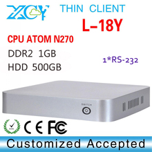 HOT mini linux server mini pcs with 1 6GHz XCY L 18Y N270 1G RAM 500G