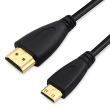 free shipping 1pcs 1M 1.5M 2M 3M 5M 10M 1.4 V mini HDMI male cable to hdmi cable for tablet pc tv mobile phone 1080p