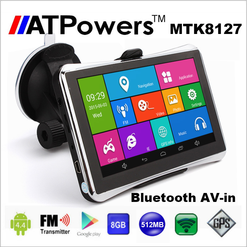 5   GPS  GPS  MTK8127 av- Android 4.4 512  8  FMT bluetooth gps-wifi    