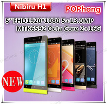 F Original k-touch nibiru h1 5.0 inch FHD 1920*1080 mtk6592 cell phone 2G RAM 16G ROM 13.0MP