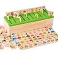 Montessori Early Learning Baby Toy Juguetes Wooden Box Classification Knowledge Kids Toys Childrens Object Wisdom Match