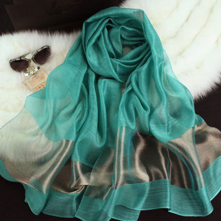 Gray--LOBESLI-2014-new-silk-women-scarf-10-color-fashion-black-stitching-gold-silk-scarf-silk