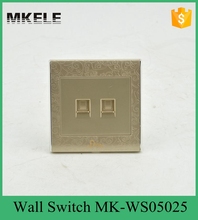 Mk-ws05025 CE энергосберегающий настенная розетка, Включается розетка, 2 компьютер электрический точек множественный розетки
