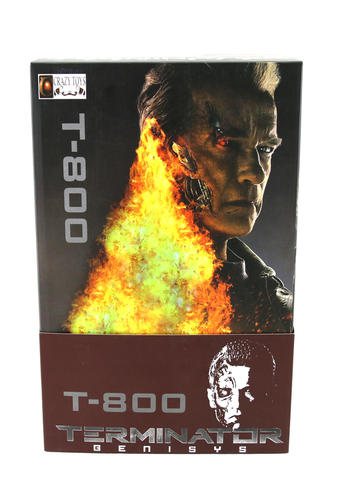 Hot Sale Sci-Fi The Terminator Genisys  Schwarzenegger T-800 Battle Damage Ver. Figurine Crazy Toys 31CM Action Figure