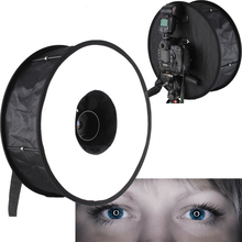 45 см легко анти-кратным круглый софтбокс откидное Softbox для SpeedLite вспышку макро-объектив фотография семинар студия освещение аксессуары DSLR