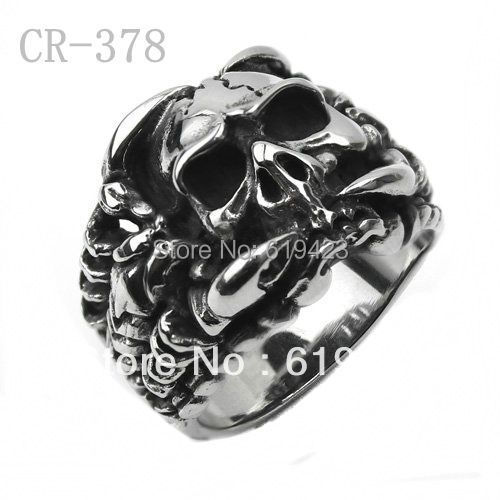 Free-Shipping-5pcs-lot-Men-s-Silver-Dragon-Claw-316L-Stainless-Steel ...