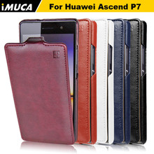 huawei ascend p7 case 100% original leather case for huawei ascend p7 Verticl Flip Cover Mobile Phone Bags & Cases Accessories