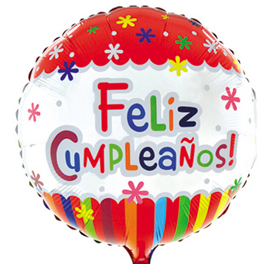Un joyeux anniversaire pacooo7 Espagnol-Feliz-cumpleanos-enfants-1er-21st16th-adultes-30e-40e-50e-60e-joyeux-anniversaire-décoration-colorée-round