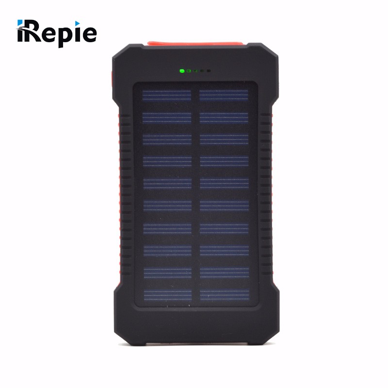 universal 12000mah solar power bank emergency led light dual usb port solar panel external universal 12000mah solar power bank emergency led light dual usb port solar panel external