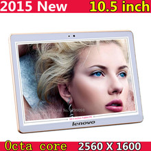 Lenovo Tablet 10.5 inch MTK6592 Octa core Android 4.4 tablets 2560 * 1600 IPS 4GB RAM 64GB ROM 2.0MP+8.0 MP Bluetooth Tablet pc