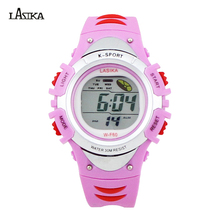 Wholesale Price New Student Style Muti Function LCD Screen Boy Digital Sports Watch Round Dail Kids