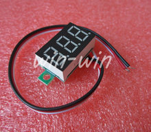 1pcs three-wire 0.36` blue LED DC Digital Voltmeter Panel Meter DC 0-32V