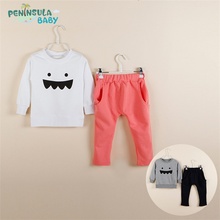 Girls Clothes Kids Clothing Sets Baby Boy Clothes roupas infantis menina Girl Pink Clothing Set 2016