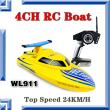 New Arrival Wltoys WL911 RC Boat 4CH 2.4G High Speed 24km/h Racing RC RTF Charging Boat Waterproof Remote Control Outdoor Toys