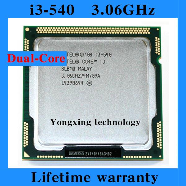 Lifetime warranty Core i3 540 3 06GHz 4M Dual Core desktop processors CPU Four threads 540