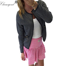 Chamsgend Women Long Sleeve Lattice Tartan Cardigan Top Coat Jacket Outwear Blouse Au18
