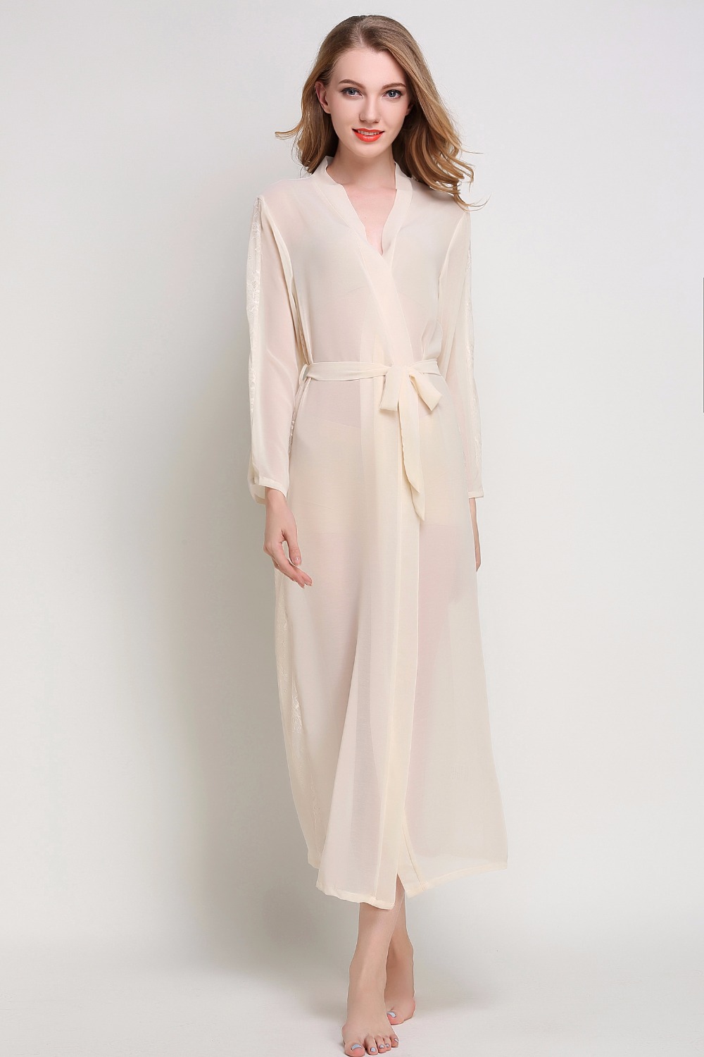 Ladies long thin dressing gown Clearance
