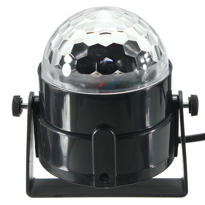 New Arrival RGB LED Mini Crystal Magic Ball Stage Effect Lighting Lamp Party Disco Club DJ Light Show AU Plug 100-240V