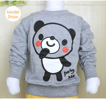 2016 New Arrival Baby Girls Lovely Sweatshirts boys Spring Autumn sweater cartoon long sleeve panda Character