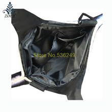 Black Killer Whale Bag Colorful Ocean Fish Messenger Bag Creative 3D Fish Sling Bag