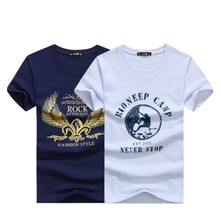 1 Pack=2pieces Man Summer T-shirt Cotton O-Neck Sport Soft Shirt Print Casual Plus Size Short Sleeve Men Tops Tee Clothing S-5XL
